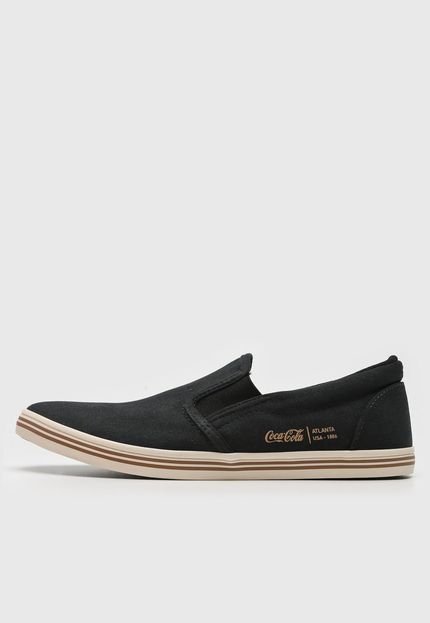 Slip On Coca Cola Shoes Queensland Preto - Marca Coca Cola Shoes