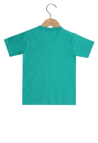 Camiseta Brandili Manga Curta Menino Verde