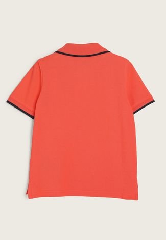 Camisa Infantil Polo GAP Logo Bordado Laranja
