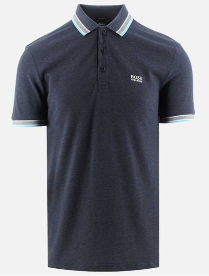 Polo Hugo Boss Paddy Cinza Azulado - Marca Hugo Boss