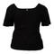 Blusa Feminina Averzzy Plus Size Canelada Ombro a Ombro Preta - Marca Averzzy