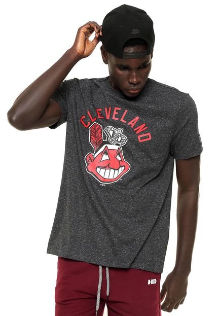 Camiseta New Era Cleveland Indians MLB Preta - Marca New Era