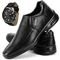 Sapato Casual Social  Sapatofran Ortopédico Confort Preto com Relógio - Marca Sapatofran