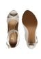 Peep Toe Thelure Tiras Cinza - Marca Thelure