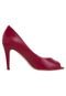 Peep Toe Dumond Basic Vermelho - Marca Dumond