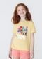 Camiseta Infantil Unissex Em Algodão Ladybug - Amarelo - Marca Hering