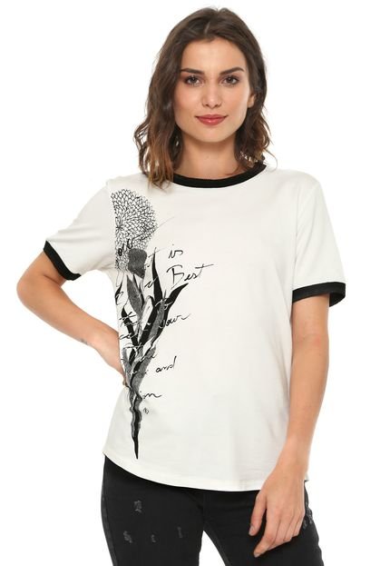Camiseta Forum Floral Off-white - Marca Forum