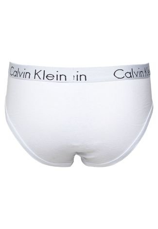 Cueca Calvin Klein Slip Logo Branca
