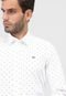 Camisa Lacoste Slim Estampada Off-White - Marca Lacoste