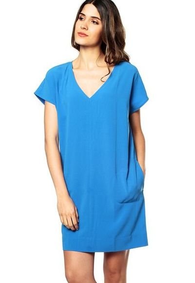 Vestido azul best sale dafiti