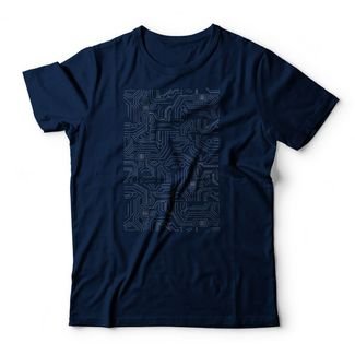 Camiseta Circuit Board - Azul Marinho
