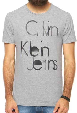 Camiseta Calvin Klein Jeans Cinza