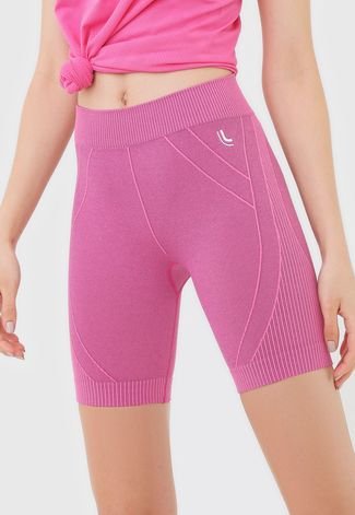 Short Pink Gym 20 Recortes Rosa - Compre Agora
