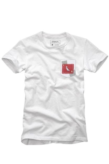 Camiseta Infantil Bolso Cb Xadrez Retalho Reserva Mini Branco - Marca Reserva Mini