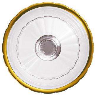 Jogo de Taças de Cristal Transparente Fio de Ouro Imperial 330mL 6 peças - Lyor