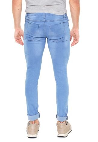 Calça Jeans Storm Skinny Estonada Azul