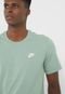 Camiseta Nike Sportswear M Nsw Club Tee Verde - Marca Nike Sportswear