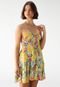 Vestido FARM Curto Floral Bela Amarelo - Marca FARM