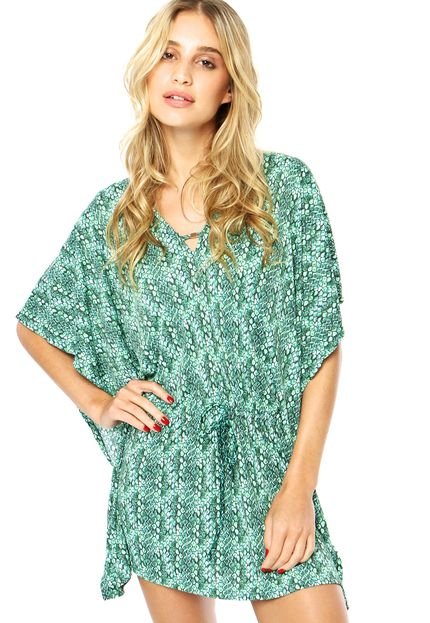 Kaftan Agua Doce Estampado Verde - Marca Agua Doce