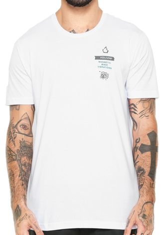 Camiseta Volcom Magnet Branca