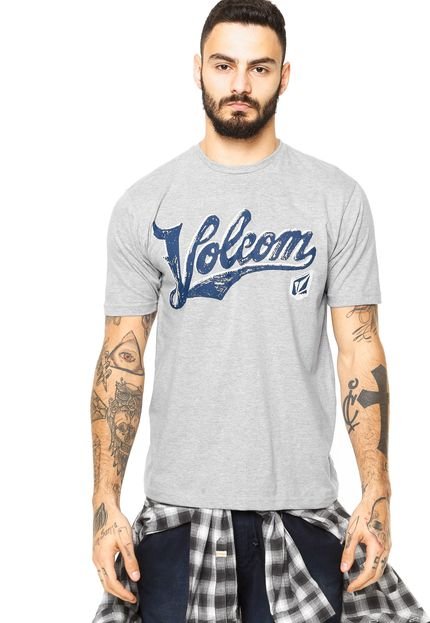 Camiseta Volcom Doody Script Cinza - Marca Volcom