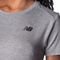 Camiseta Feminina New Balance Relentless Logo Cinza - Marca New Balance