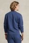 Blusa de Moletom Flanelada Fechada Polo Ralph Lauren Logo Azul - Marca Polo Ralph Lauren