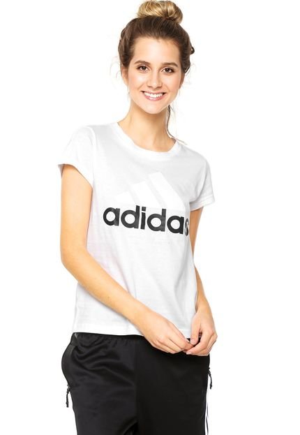 Camiseta adidas Ess LI Sli Tee Branca - Marca adidas Performance