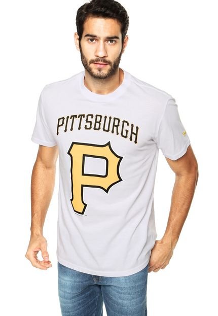 Camiseta New Era Basic Pittsburgh Pirates MLB Branca - Marca New Era