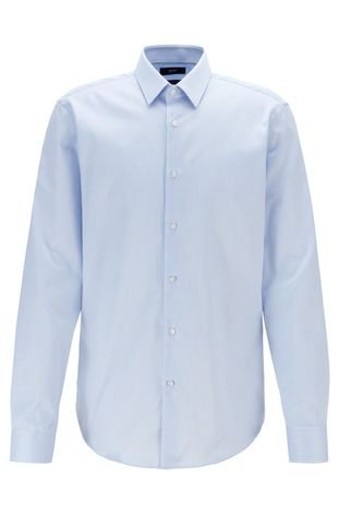 Camisa BOSS Eliott Azul Pastel - Compre Agora | Dafiti Brasil