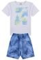 Conjunto Infantil Menino Ribana Folhagem Branco - Marca VIDA COSTEIRA