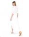 Vestido AMARO Maxi De Crepe Leve Off-White - Marca AMARO