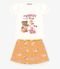 Conjunto Infantil Blusa Com Saia Trick Nick Amarelo - Marca Trick Nick