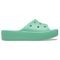 Sandália Crocs Classic Plataform Slide Jade Stone - 40 Verde Oliva - Marca Crocs