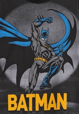 Camiseta Infantil Fakini Batman Preta