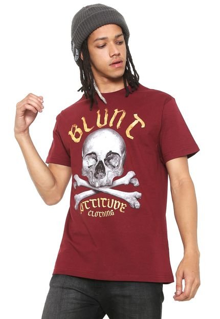 Camiseta Blunt Skuul Vinho - Marca Blunt