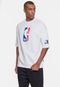 Camiseta NBA Masculina Oversized Logoman Off White - Marca NBA