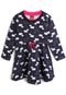 Vestido Kyly Infantil Cachorro Azul-Marinho - Marca Kyly