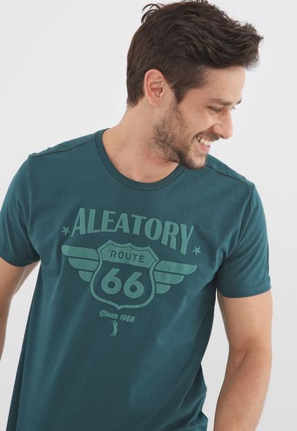 Camiseta Aleatory Lettering Verde - Marca Aleatory