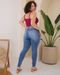 Calça Jeans Skinny Plus Size Feminina Cintura Alta Detalhe Cós 23586 Média Consciência - Marca Consciência