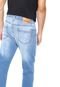 Calça Jeans Hering Slim Estonada Azul - Marca Hering