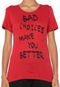 Camiseta Colcci Bad Choices Vermelha - Marca Colcci