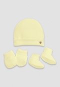 Kit Touca Luva Amarelo Unissex Anjos Baby U Amarelo - Marca Anjos Baby