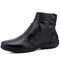 Bota Rasteira Mr. Gutt em Couro Cano Curto Preto - Marca Mr. Gutt