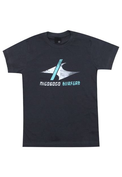 Camiseta Nicoboco Menino Frontal Preta - Marca Nicoboco