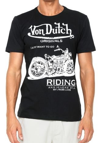 Camiseta Von Dutch Riding Preta