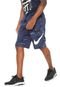 Bermuda Nike Sportswear Reta Club Camo Azul-marinho - Marca Nike Sportswear