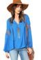 Blusa Lucy in The Sky Renda Azul - Marca Lucy in The Sky