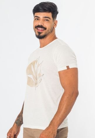 Camiseta Masculina Com Estampa Gola Redonda Casual Premium - Compre Agora