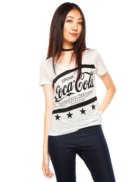 Camiseta Coca-Cola Jeans Drink Branca - Marca Coca-Cola Jeans
